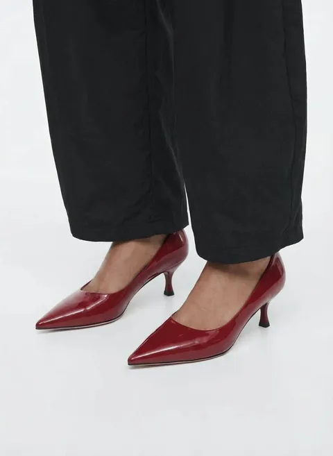 Туфли лакированные в бордовом цвете Twofeet фото 5