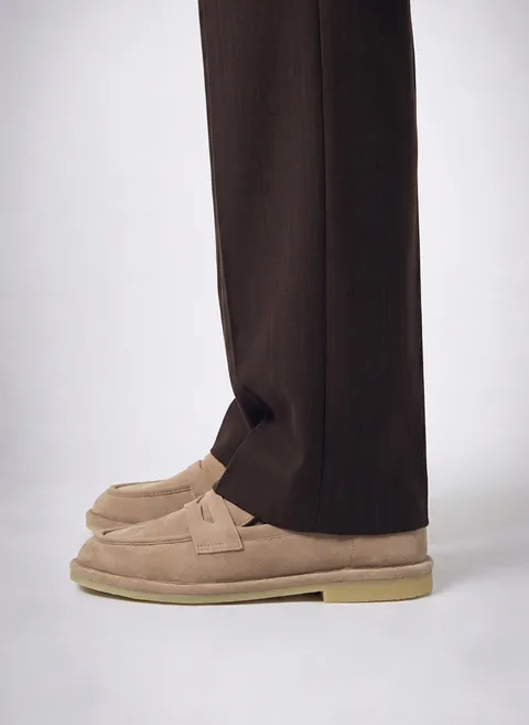 Лоферы классического стиля в бежевом цвете Twofeet фото 5