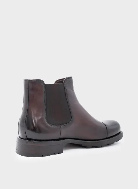 Челси из гладкой кожи в оттенке сигаро Twofeet фото 6