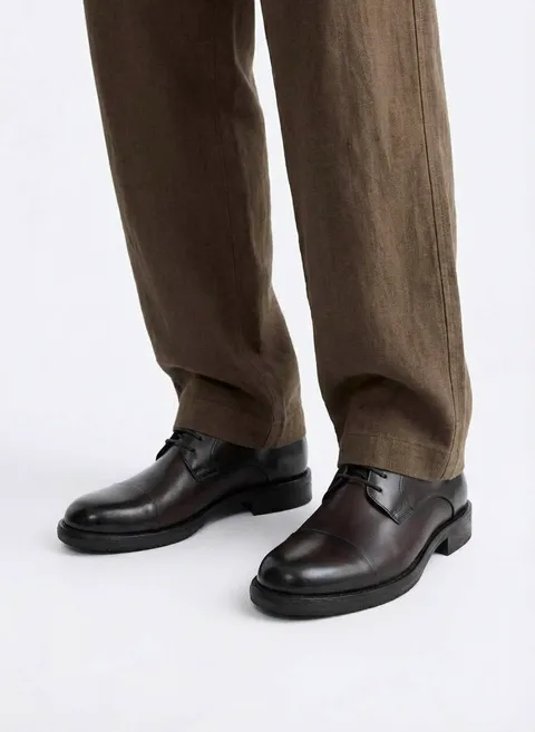 Ботинки на шнуровке в оттенке сигаро Twofeet фото 5
