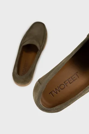 Лоферы в цвете хаки Twofeet фото 2