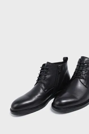 Ботинки утепленные в угольно-черном цвете Twofeet фото 2