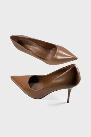 Туфли-лодочки в коричневом цвете Twofeet фото 2
