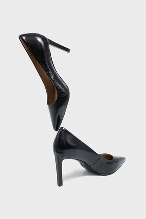 Туфли с геометрическим каблуком из фактурной кожи Twofeet фото 2
