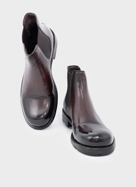 Челси из гладкой кожи в оттенке сигаро Twofeet фото 2