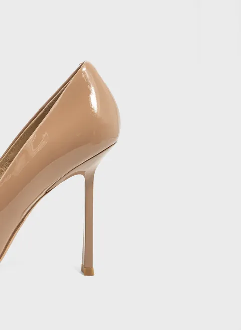 Туфли из лаковой кожи в оттенке camel Twofeet фото 7