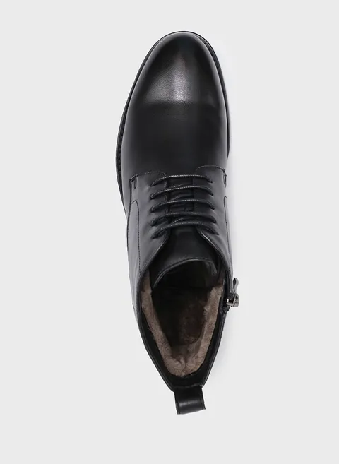 Ботинки утепленные в угольно-черном цвете Twofeet фото 7