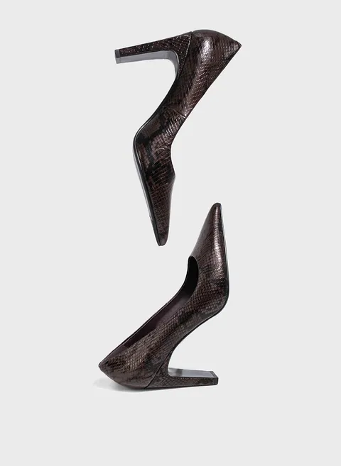 Туфли с тиснением serpente Twofeet фото 2