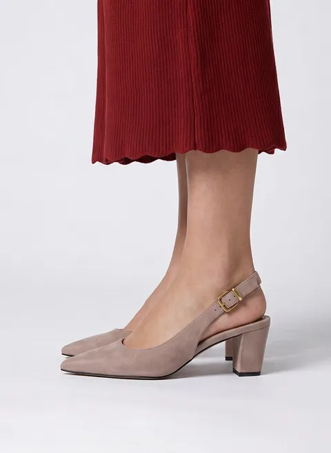 Туфли замшевые с устойчивым каблуком Twofeet фото 5