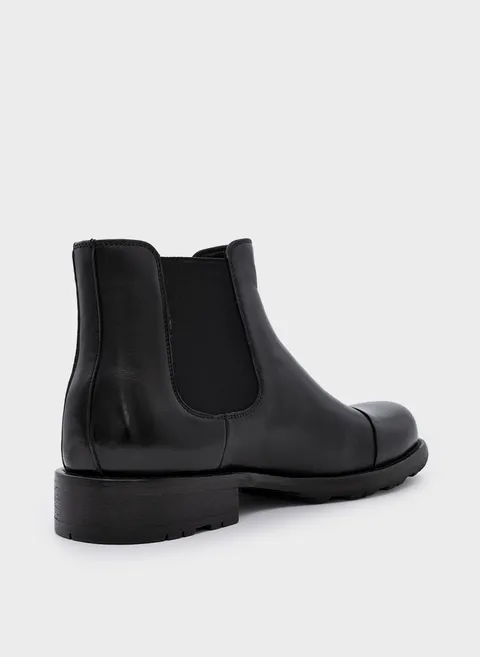 Ботинки челси из гладкой кожи с акцентным носком Twofeet фото 6