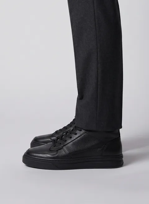 Кеды высокие из кожи Twofeet фото 5