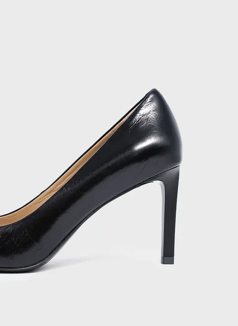 Туфли с геометрическим каблуком из фактурной кожи Twofeet фото 8