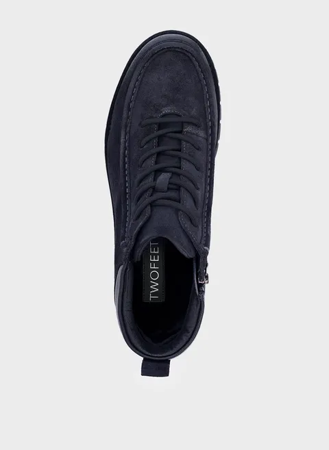 Ботинки кеды из замши с рельефной подошвой Twofeet фото 7