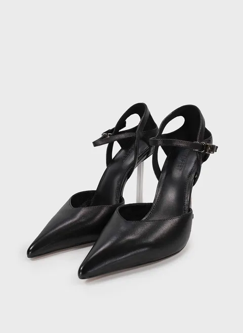 Туфли с контрастным геометричным каблуком Twofeet фото 4