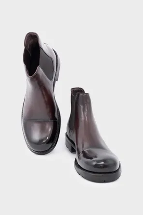 Челси из гладкой кожи в оттенке сигаро Twofeet фото 2
