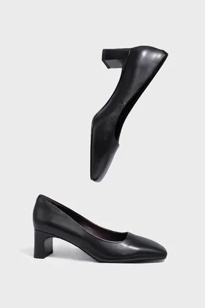 Туфли на устойчивом каблуке из гладкой кожи Twofeet фото 2