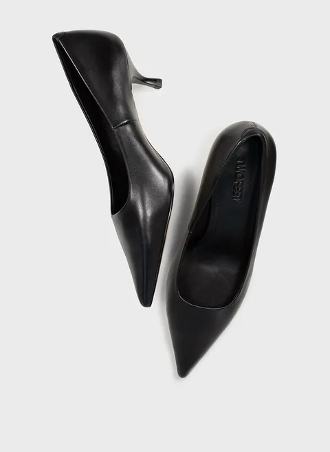 Туфли из кожи в черном цвете Twofeet фото 2