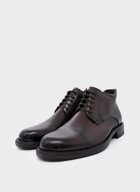 Ботинки на шнуровке в оттенке сигаро Twofeet фото 4