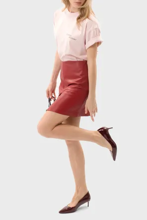 Туфли из лаковой кожи в бордовом оттенке Twofeet фото 2