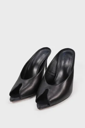 Сабо из кожи на высоком каблуке Twofeet фото 3