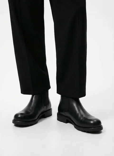 Ботинки челси из гладкой кожи с акцентным носком Twofeet фото 5