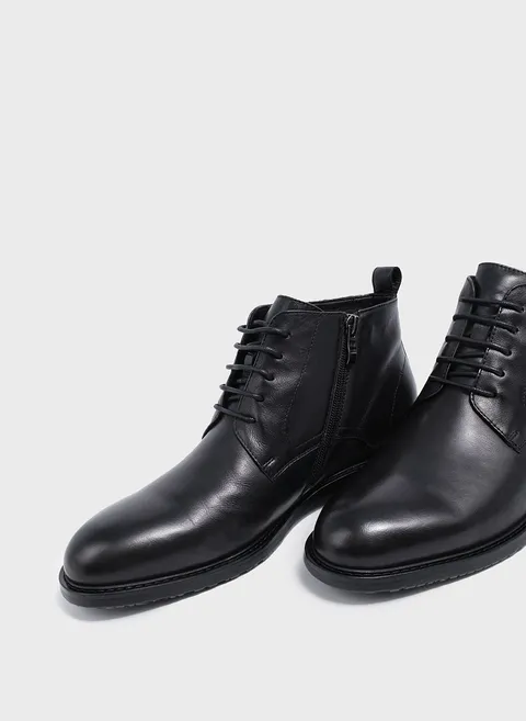 Ботинки утепленные в угольно-черном цвете Twofeet фото 2